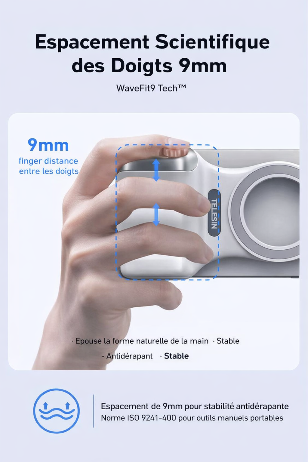 Support magnétique smartphone 7 en 1