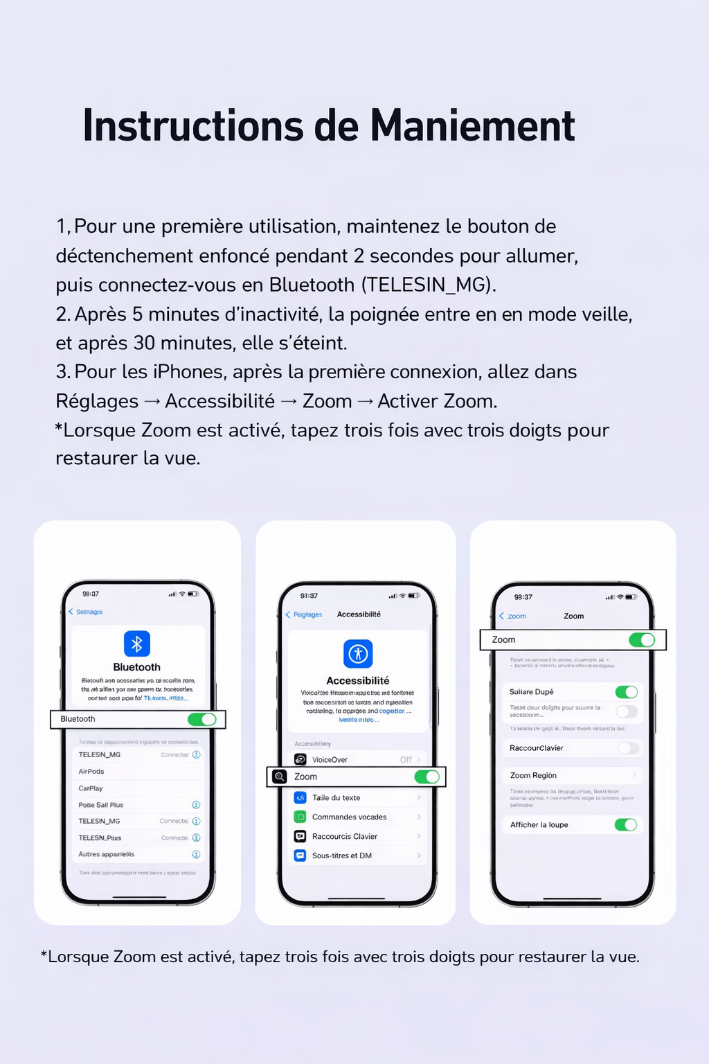 Support magnétique smartphone 7 en 1